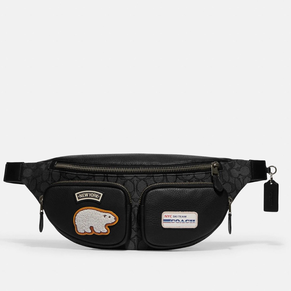 Sprint Belt Bag In Signature Jacquard With Ski Patches